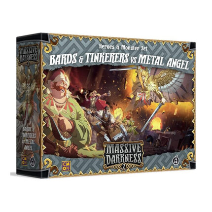 Massive Darkness 2 Heroes & Monster Set – Bards & Tinkerers vs Metal Angel