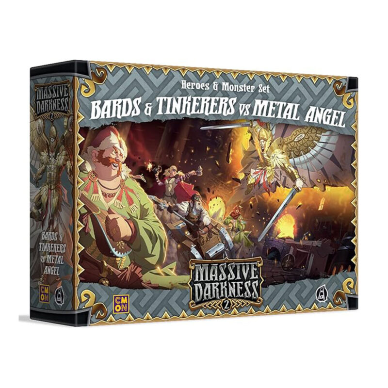 Massive Darkness 2 Heroes & Monster Set – Bards & Tinkerers vs Metal Angel