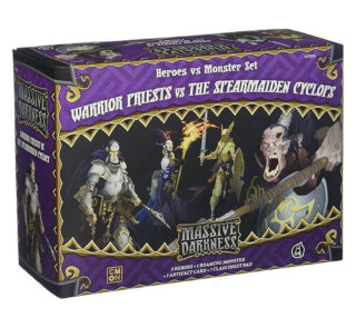 Massive Darkness Heroes & Monster Set – Warrior Priests vs The Spearmaiden Cyclops