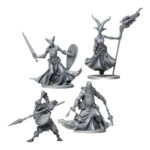 Massive Darkness Heroes & Monster Set – Warrior Priests vs The Spearmaiden Cyclops