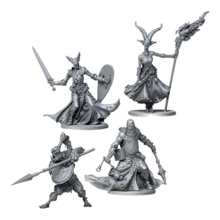 Massive Darkness Heroes & Monster Set – Warrior Priests vs The Spearmaiden Cyclops