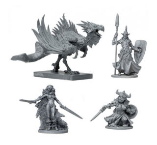 Massive Darkness Noble Warriors vs the Cockatrix