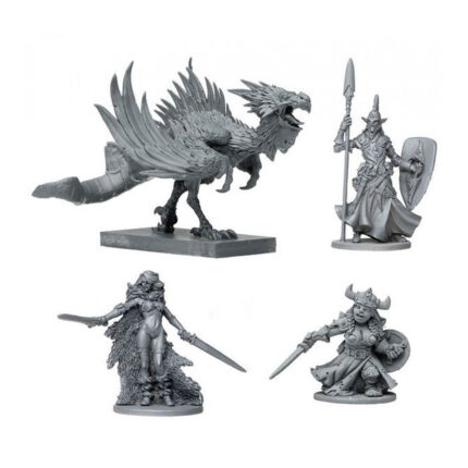 Massive Darkness Noble Warriors vs the Cockatrix