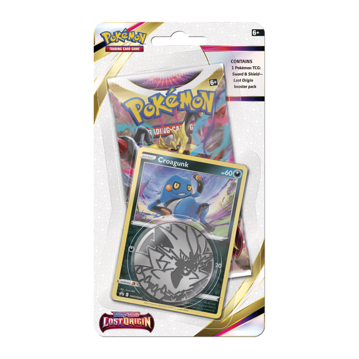 Pokemon TCG: Sword & Shield Lost Origin Booster Pack, Coin & Croagunk ...