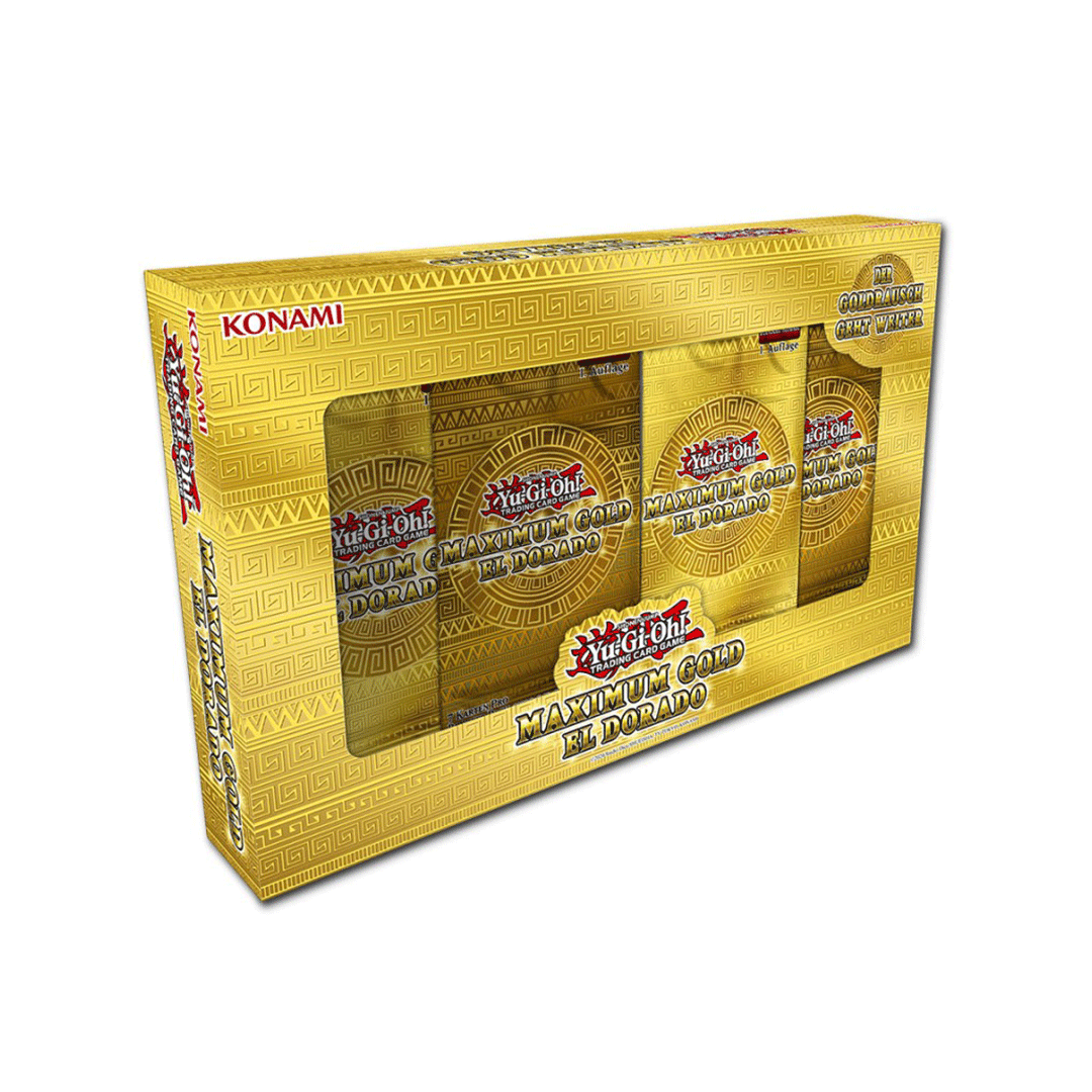 thumbnail image 2 of Yu-Gi-Oh! Maximum Gold Edition Tuckbox – German Edition, 4 Boosters Each (Factory Sealed) 2 of 3
