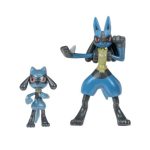 Pokemon Select Action Figures 2-Pack Evolution Riolu, Lucario