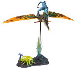 Avatar: The Way of Water Deluxe Large Action Figures Jake Sully & Skimwing