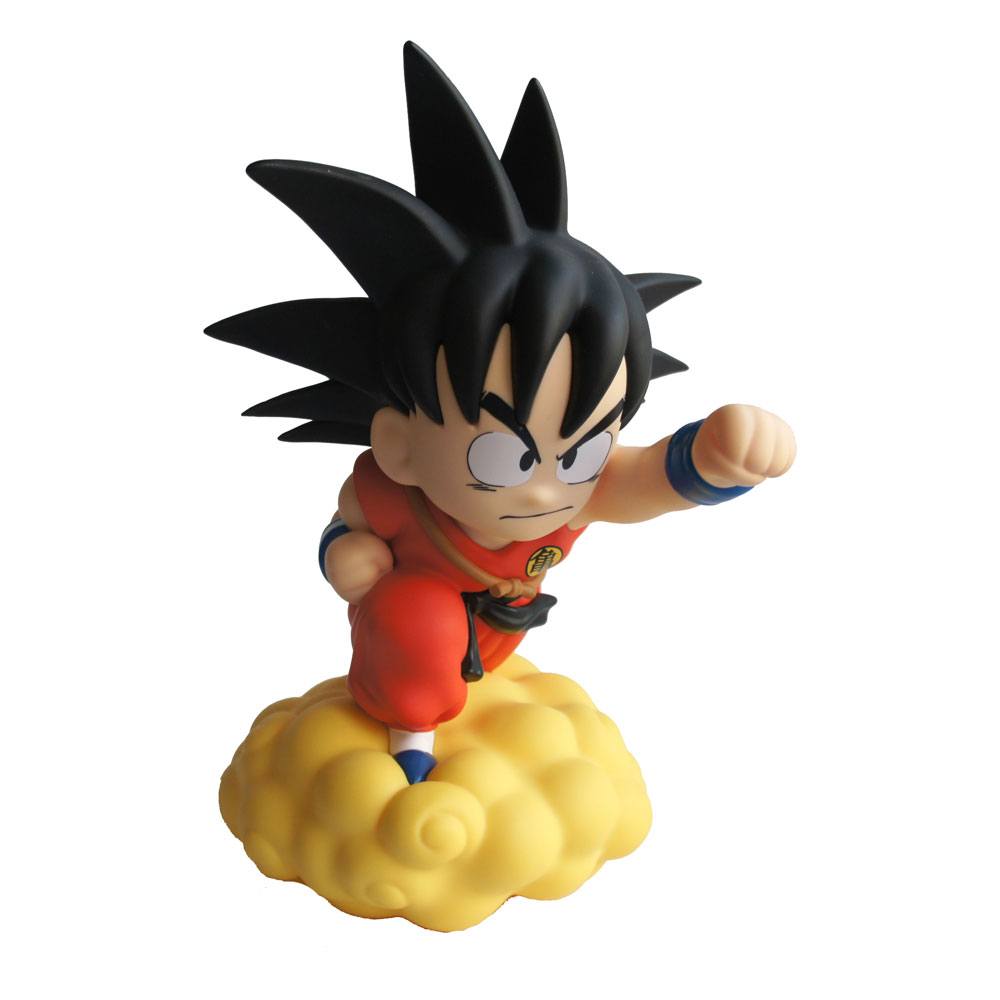 x_p80108 Dragon Ball Chibi Coin Bank Son Goku on Flying Nimbus 22 cm - Slika 1
