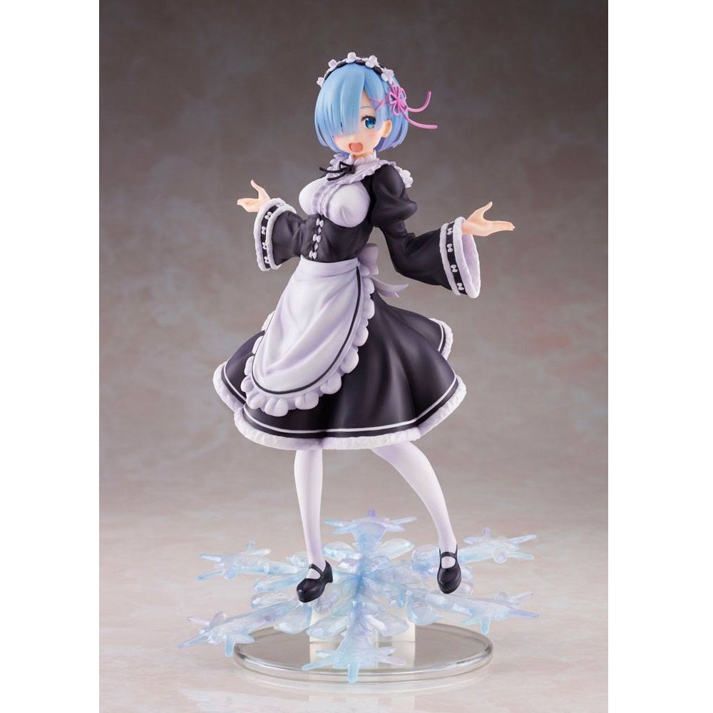 x_tapr451501000 Re:Zero - Starting Life in Another World AMP PVC Figure Rem Winter Maid Ver. 18 cm - Slika 1