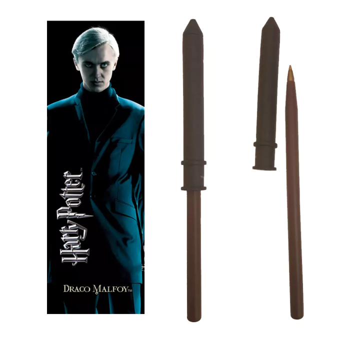 Draco Malfoy Wand Pen &amp; Bookmark- Kraken