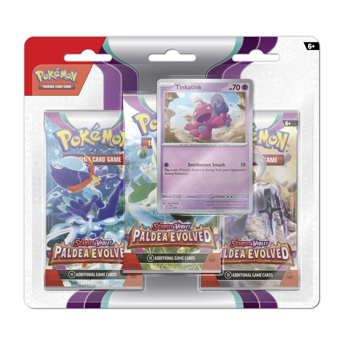 Pokemon TCG SV2 Paldea Evolved 3 Booster Packs & Tinkatink Promo Card Pokemon TCG: SV2 Paldea Evolved 3 Booster Packs & Tinkatink Promo Card - Slika 1