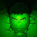 Marvel 3D LED Light Hulk Face 3D - Slika 2