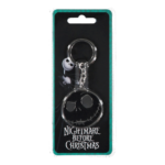 Nightmare Before Christmas Metal Keychain Jack Skellington's Face - Slika 2