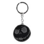 Nightmare Before Christmas Metal Keychain Jack Skellington's Face