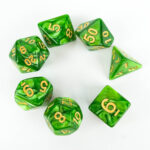 Grass Green Pearl (Golden Font) Set Kockica - Slika 2