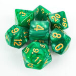 Green Pearl (Golden Font) Set Kockica
