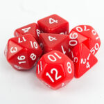 Red Opaque Set Kockica