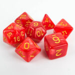 Red Pearl (Golden Font) Set Kockica