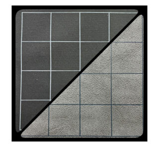 Battlemat Reversive Black/Grey 1" Squares (23.5" x 26")