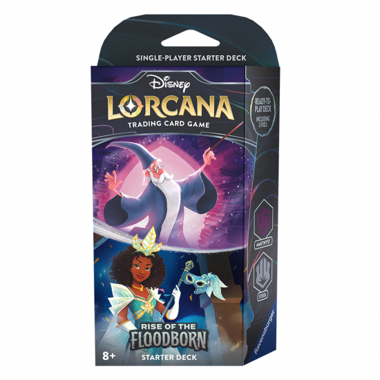 Disney Lorcana TCG Rise of the Floodborn Starter Deck - Amethyst & Steel