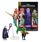 Disney Mirrorverse Action Figures Princess Pack Mulan Belle (Fractured) Arielle (Gold Label) 13 - 18 cm