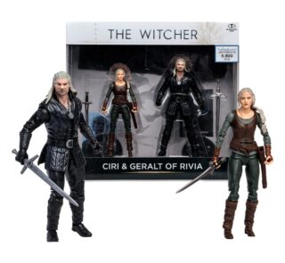 The Witcher Action Figure Geralt and Ciri (Netflix Season 3) 18 cm