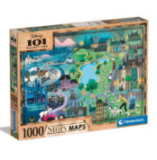Disney Story Maps Jigsaw Puzzle 101 Dalmations (1000 pieces)