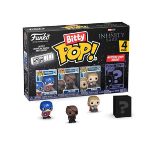 Marvel Bitty POP! Vinyl Figure 4-Pack Captain America 2,5 cm