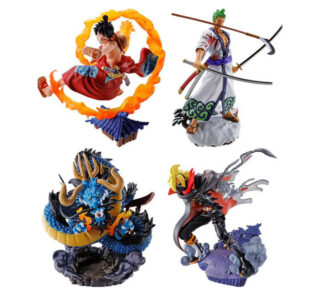 One Piece Petitrama PVC Mini Statue Logbox Re Birth Wano Kuni Vol. 1 Set 9 cm