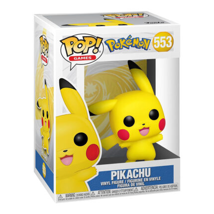 Pokémon POP! Games Vinyl Figure Pikachu Waving (Flocked) 9 cm