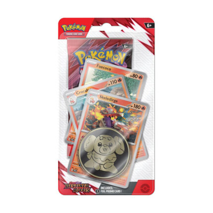 Pokemon TCG Scarlet & Violet-Destined Rivals Booster Pack, Coin & Skeledirge Promo Card