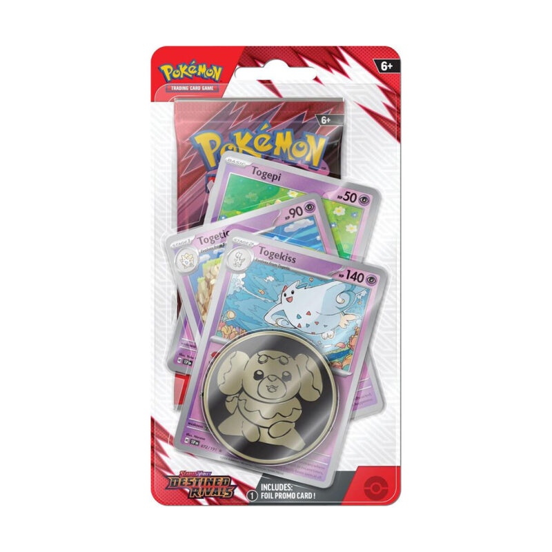 Pokemon TCG Scarlet & Violet-Destined Rivals Booster Pack, Coin & Togekiss Promo Card