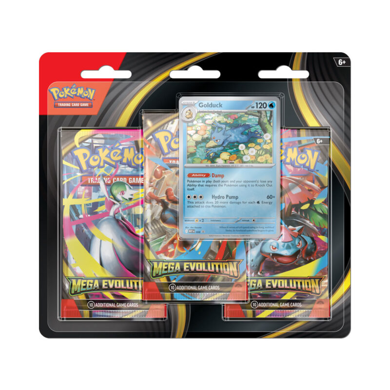 Pokemon TCG Mega Evolution 3 Booster Packs & Golduck Promo Card