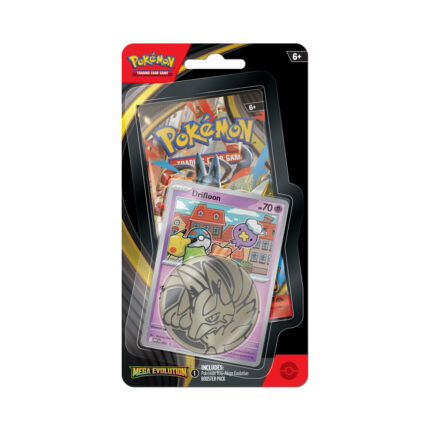 Pokemon-TCG-Mega-Evolution-Booster-Pack,-Coin-&-Drifloon-Promo-Card