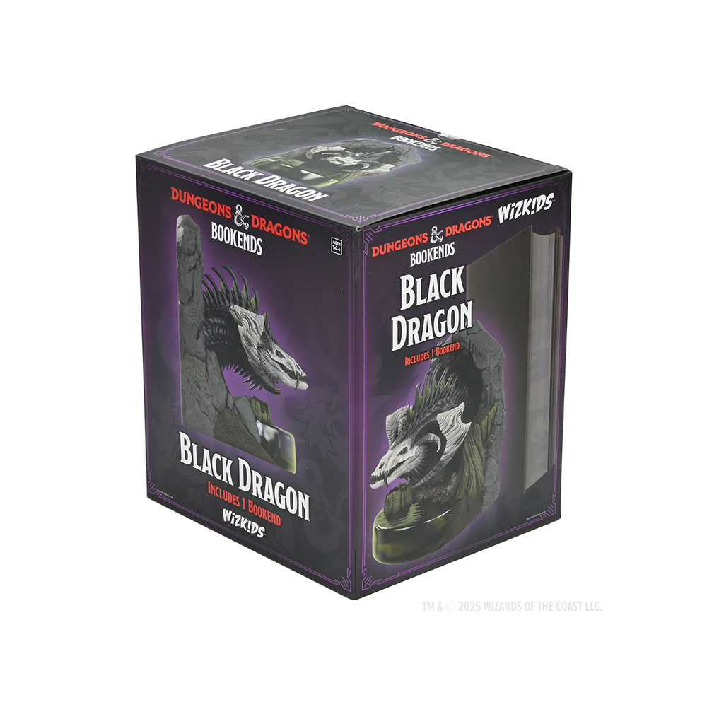 D&D-Bookends-Black-Dragon D&D Bookends Black Dragon
