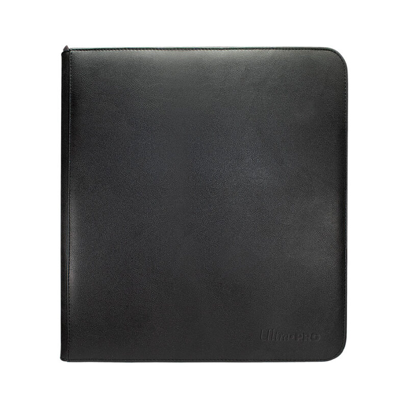 Ultra Pro - Vivid 12-Pocket Zippered PRO-Binder - Black
