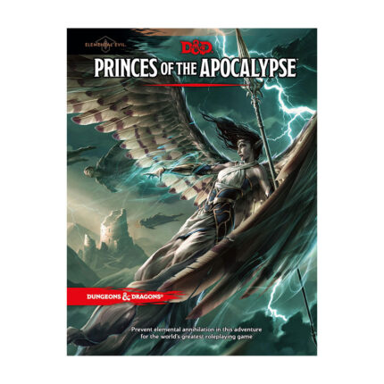 Abolish an ancient evil threatening devastation in this adventure for the world’s greatest roleplaying game! Called by the Elder Elemental Eye to serve, four corrupt prophets have risen from the depths of anonymity to claim mighty weapons with direct links to the power of the elemental princes. Each of these prophets has assembled a cadre of cultists and creatures to serve them in the construction of four elemental temples of lethal design. It is up to adventurers from heroic factions such as the Emerald Enclave and the Order of the Gauntlet to discover where the true power of each prophet lay, and dismantle it before it comes boiling up to obliterate the Realms.