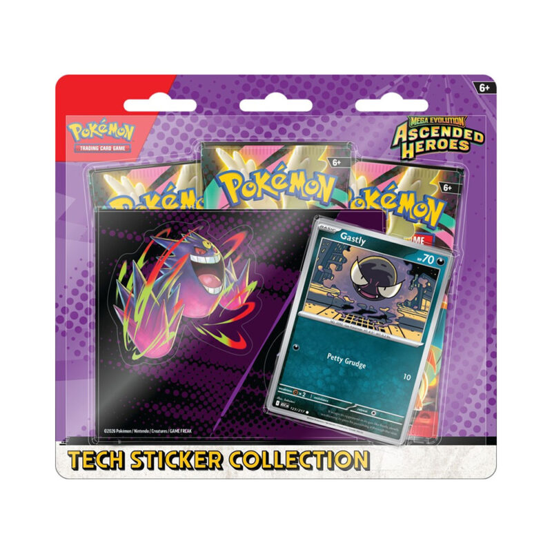 Pokemon TCG: Mega Evolution - Ascended Heroes Tech Sticker Collection - Gastly