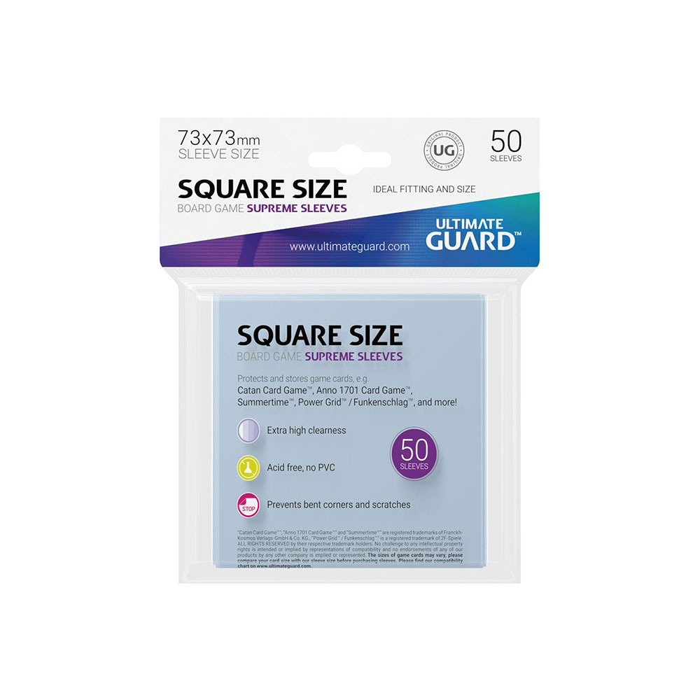 Ultimate-Guard-Supreme-Sleeves-for-Board-Game-Cards-Square-(50) Ultimate Guard Supreme Sleeves for Board Game Cards Square (50)