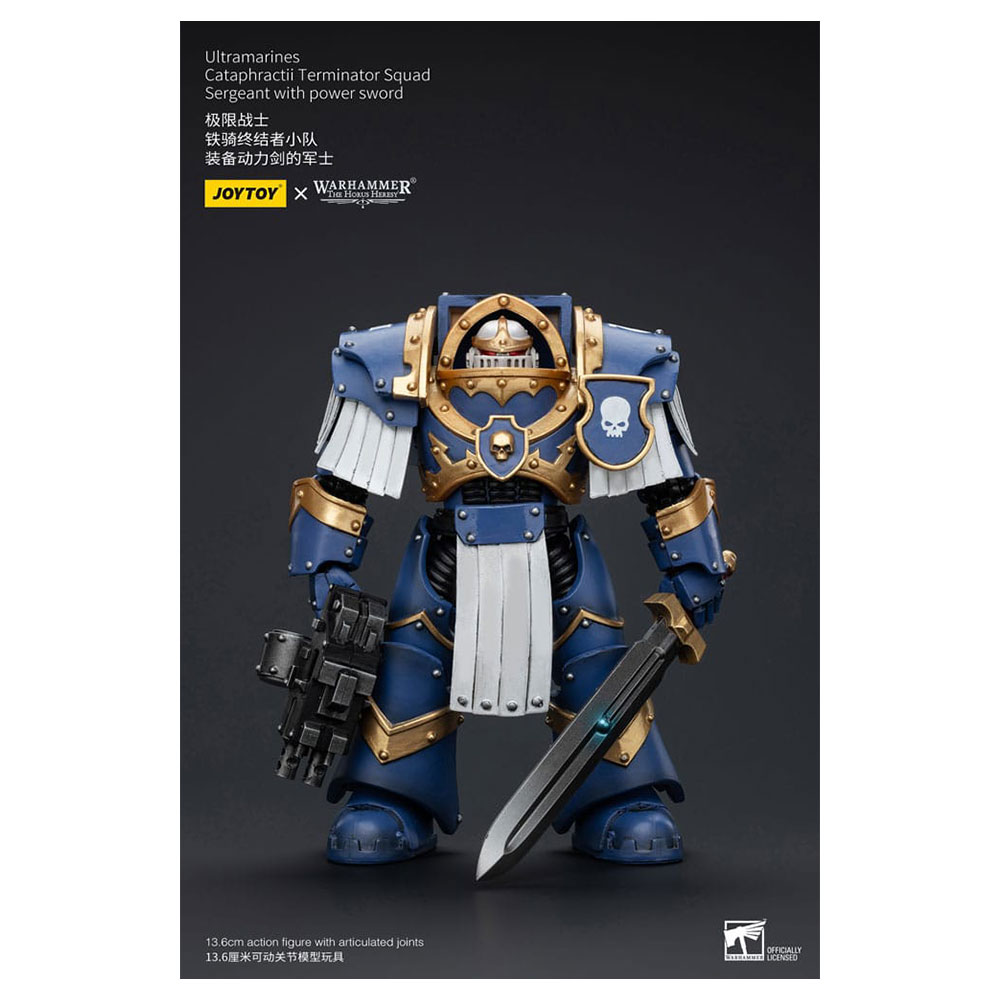 Warhammer-The-Horus-Heresy-Action-Figure-1-18-Ultramarines-Cataphractii-Terminator-Squad-Sergeant-with-Power-Sword-14-cm Warhammer The Horus Heresy Action Figure 1 18 Ultramarines Cataphractii Terminator Squad Sergeant with Power Sword 14 cm