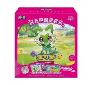 Pokemon TCG Gem Pack Badge Set - Booster Box -Simplified Chinese