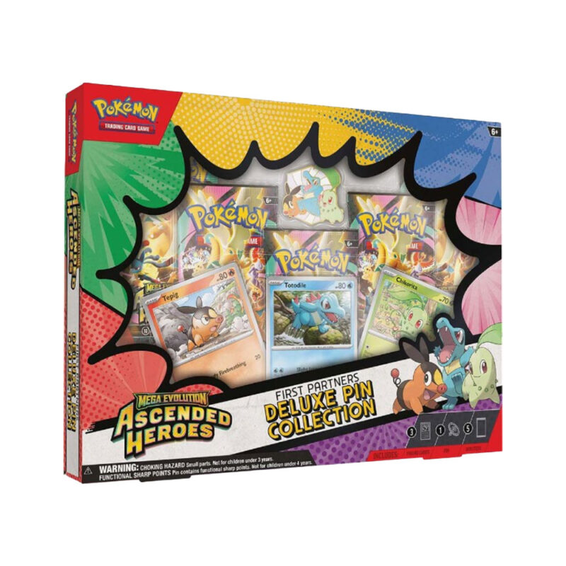 Pokemon TCG Mega Evolution—Ascended Heroes First Partners Deluxe Pin Collection