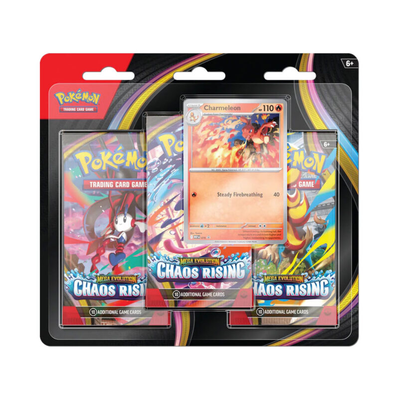 Pokemon TCG ME - Chaos Rising - 3 Booster Packs Charmeleon Promo Card