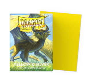 Dragon Shield Matte Dual Yellow & Silver Sleeves