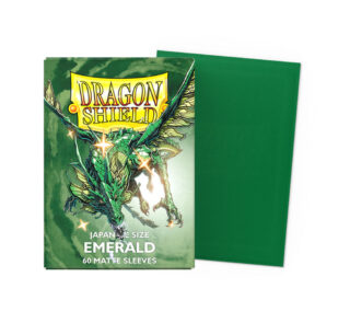 Dragon Shield Small Matte Emerald Sleeves - Japanese