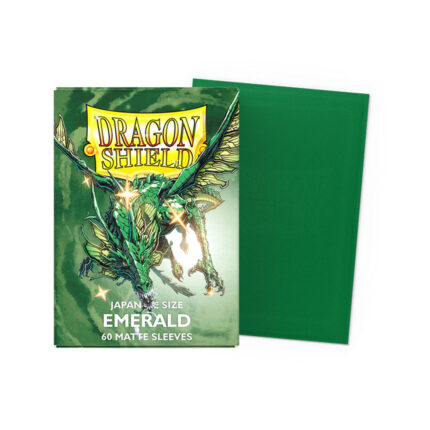 Dragon Shield Small Matte Emerald Sleeves - Japanese